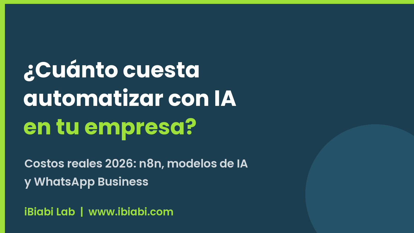 Cuánto cuesta automatizar con IA en tu empresa: costos reales 2026