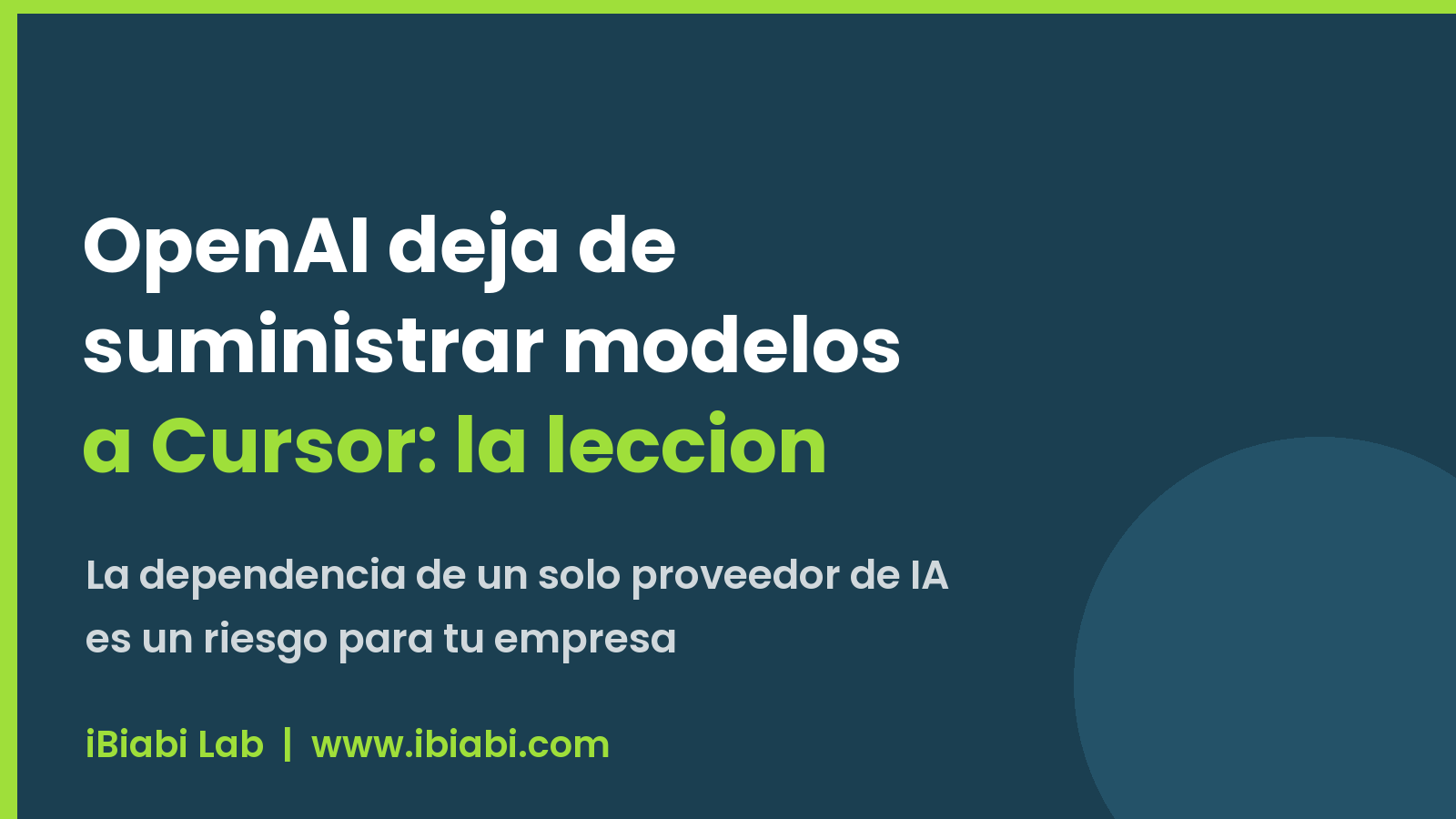 OpenAI deja de suministrar modelos a Cursor tras la adquisición de SpaceX